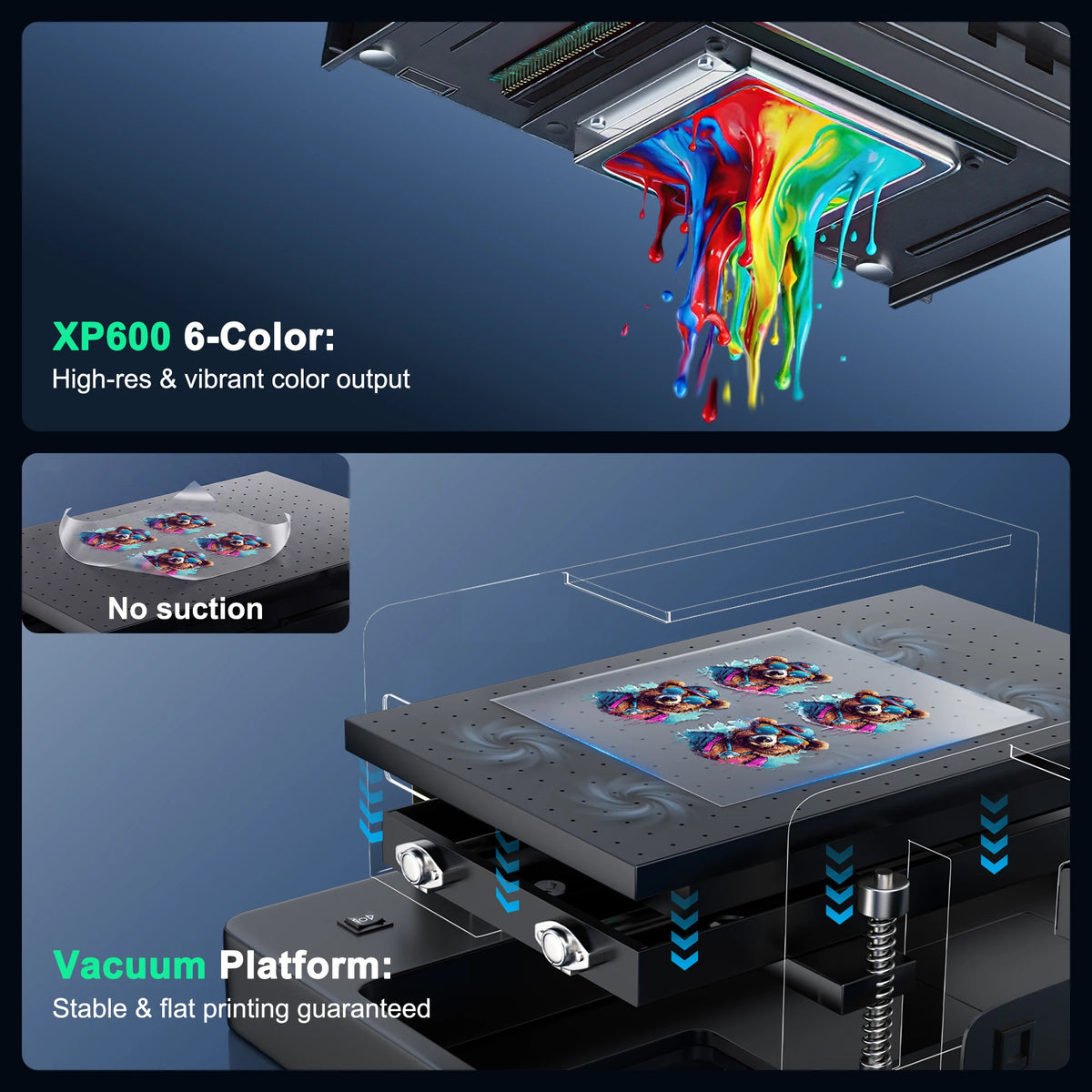 For Epson XP600 A3 UV Printer with XP600 Printhead UV Flatbed Printer A3 UV Sticker Printer For Bottle Case Acrylic Glass Print