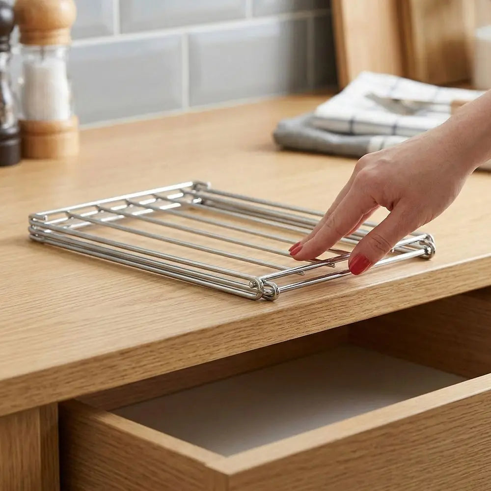 Stainless Steel Dishcloth Hanging Shelf Foldable Design Portable Rag Drain Holder Rustproof Quick Dry Kitchen Cloth Drying Rack