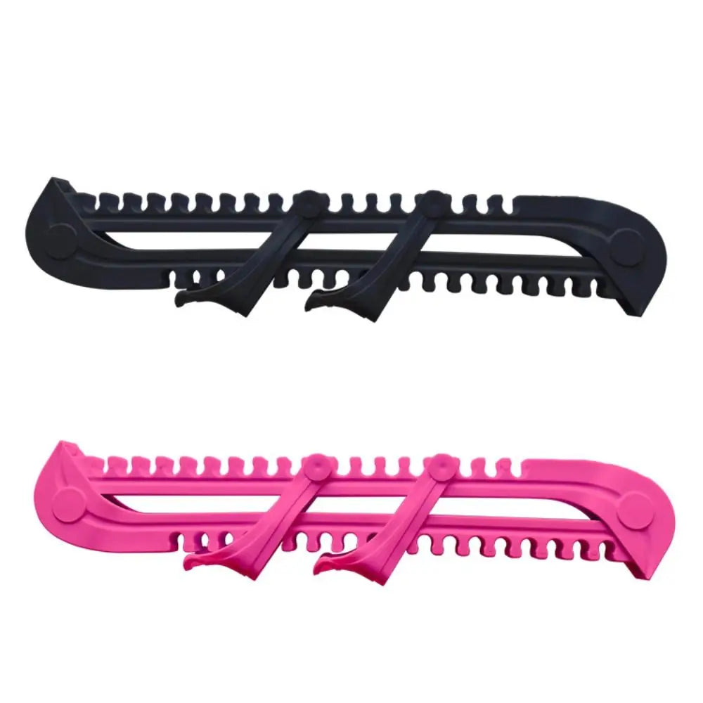 1 Pair Portable Non-Slip Ice Blade Protector Adjustable Wear-Resistant Shoes Ice Skate Covers Protector Sleeve Ice Blade Sleeve