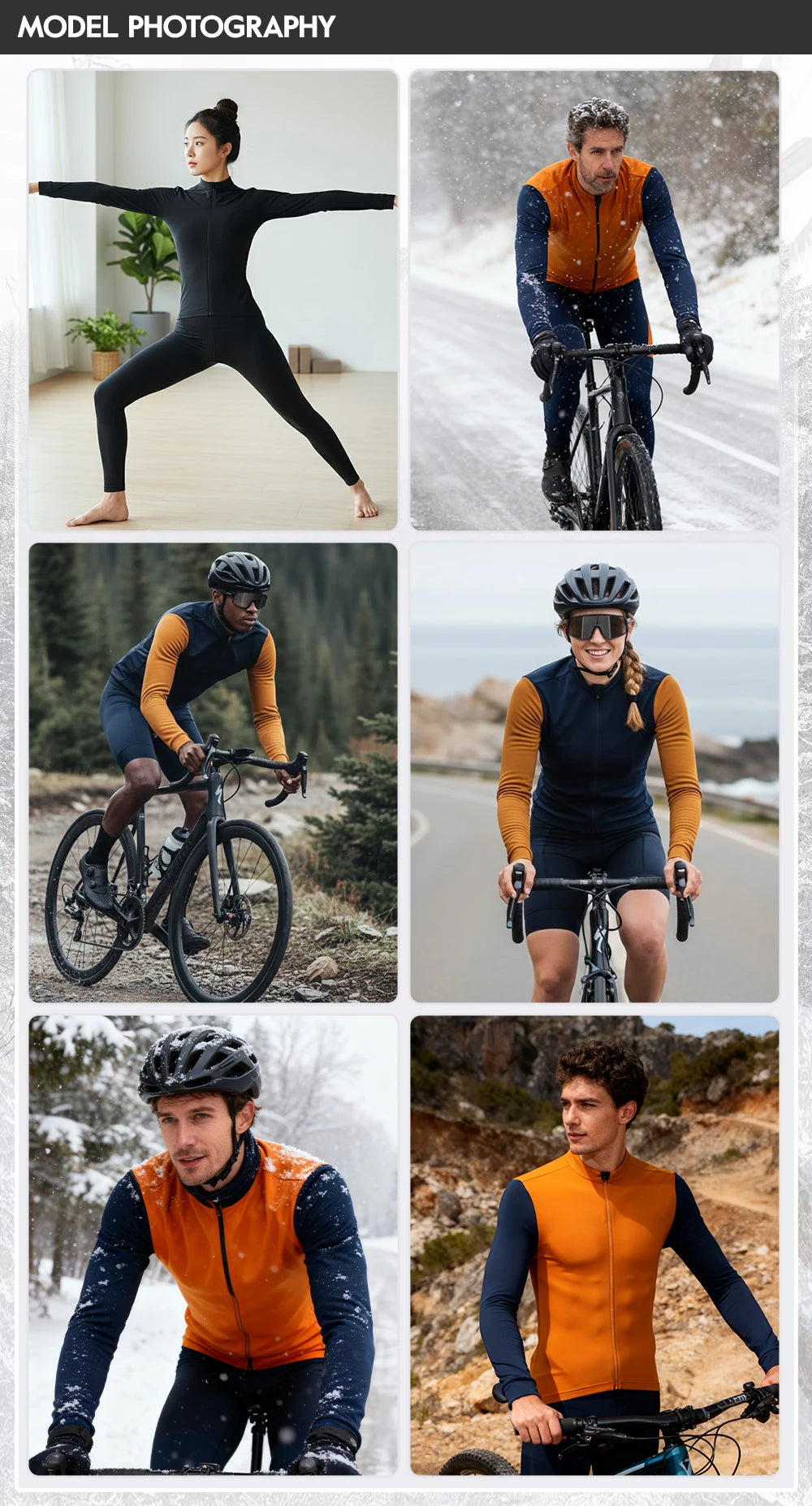 ZRSE Cycling Jersey Maillot Winter Windproof Bike Clothing Cycling Long Sleeve Windbreaker Waterproof MTB Bicycle Fleece Warm