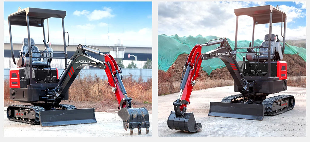 3.5 Ton Mini Excavator Hydraulic Pilot Controls Kubota Engine 2 Ton High-Efficiency Home Mini Digger 1.8T Farm Bagger Customized