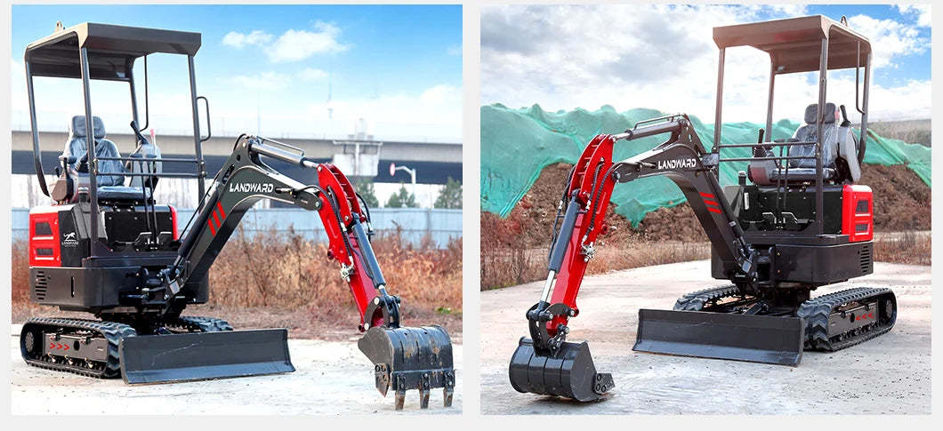 3.5 Ton Mini Excavator Hydraulic Pilot Controls Kubota Engine 2 Ton High-Efficiency Home Mini Digger 1.8T Farm Bagger Customized