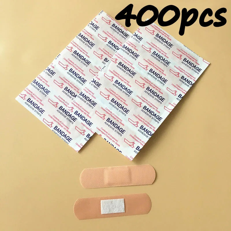 100-600pcs Breathable Band Aid Waterproof Bandage First Aid Wound Dressing Medical Tape Wound Plaster Emergency Kits Bandaids