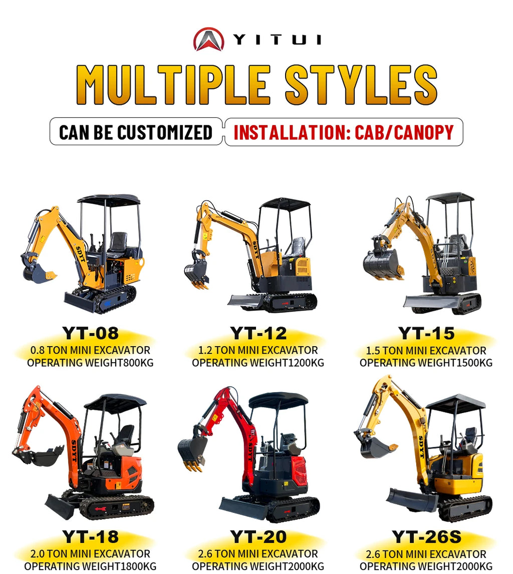 2026 Customized Compact Mini Excavator 1.8 Ton Micro Digger With Tracked Chassis - Ideal For Indoor/Outdoor Digging Planting