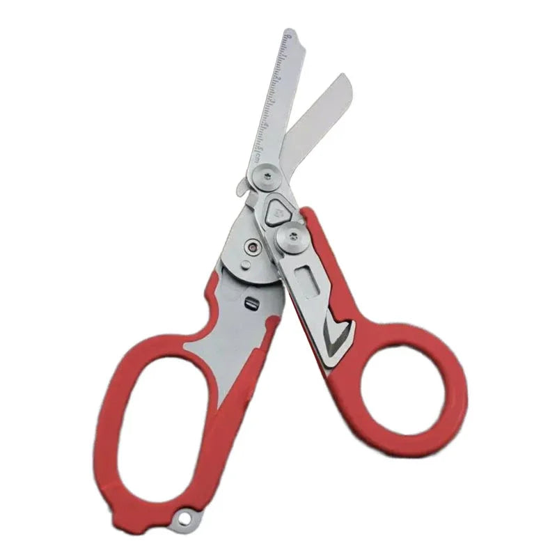 6 In1 Multifunction Medical Emergency Response Raptors Shears Foldable Scissors Pliers Tactical Outdoor Survival Tool Equipmen