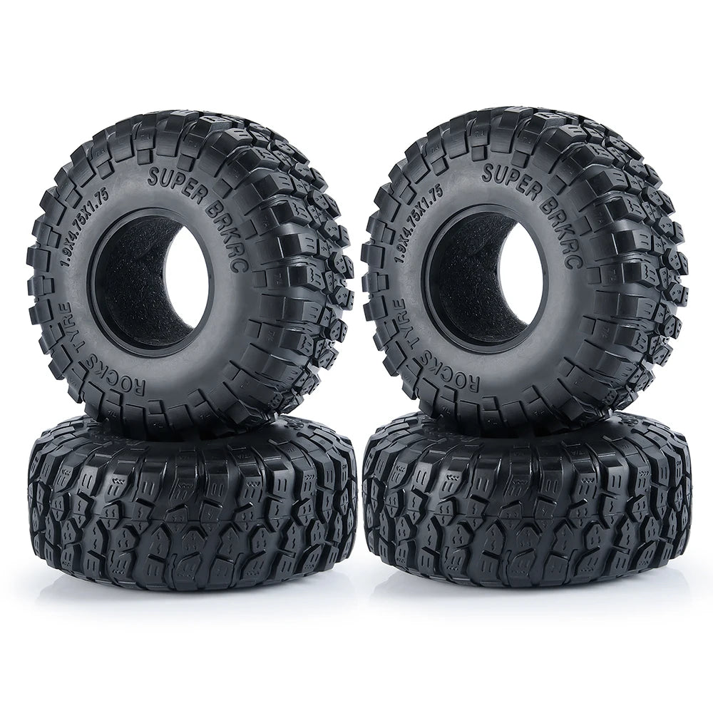 AXSPEED 4PCS Rubber Tyres 120/125/137/150mm for 1.9 2.2 Wheel Tires Axial SCX10 Wraith D90 D110 TRX4 TRX6 1/10 RC Crawler Car