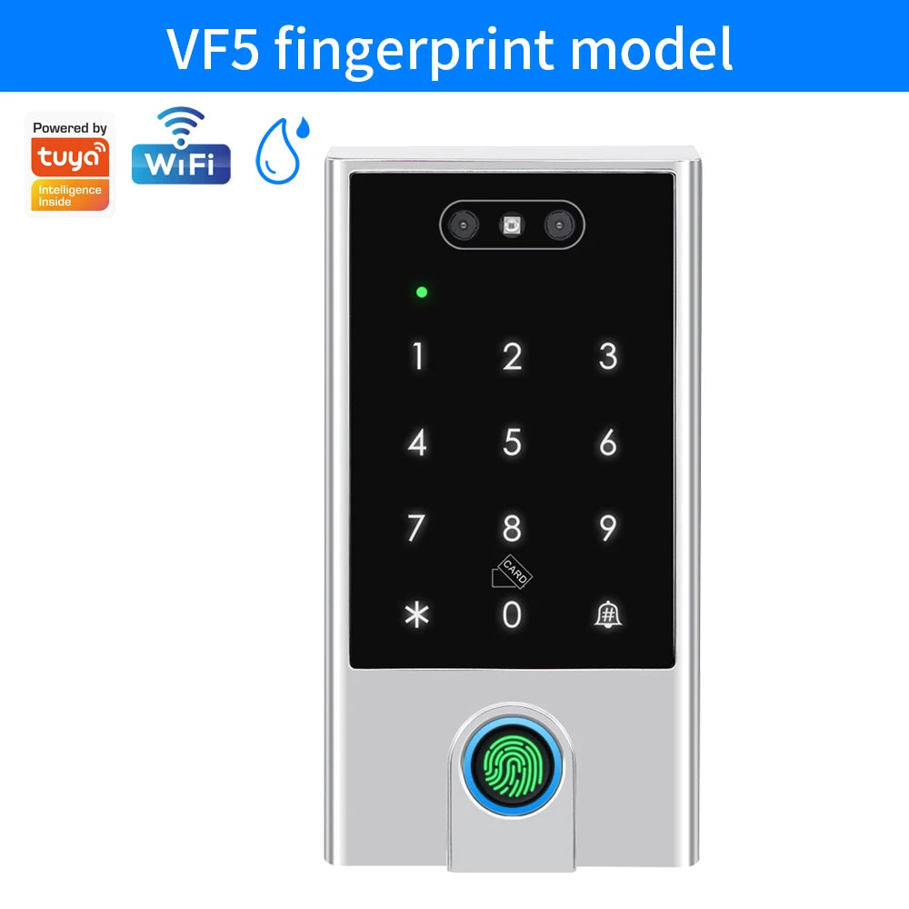 WIFI Face Wiegand 26-34 Recognition Fingerprint 125KHZ/13.56MHZ RFID Access Control Machine Card Reader Work With Tuya APP
