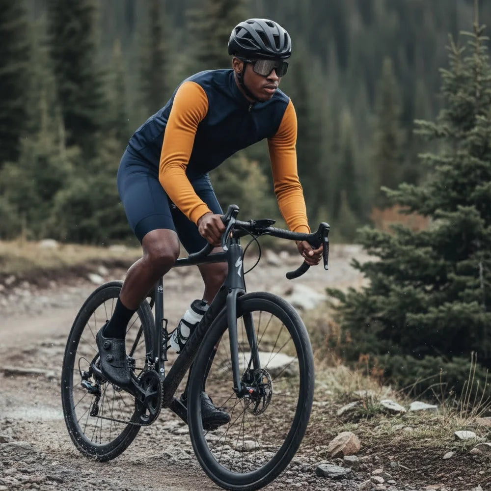 ZRSE Cycling Jersey Maillot Winter Windproof Bike Clothing Cycling Long Sleeve Windbreaker Waterproof MTB Bicycle Fleece Warm