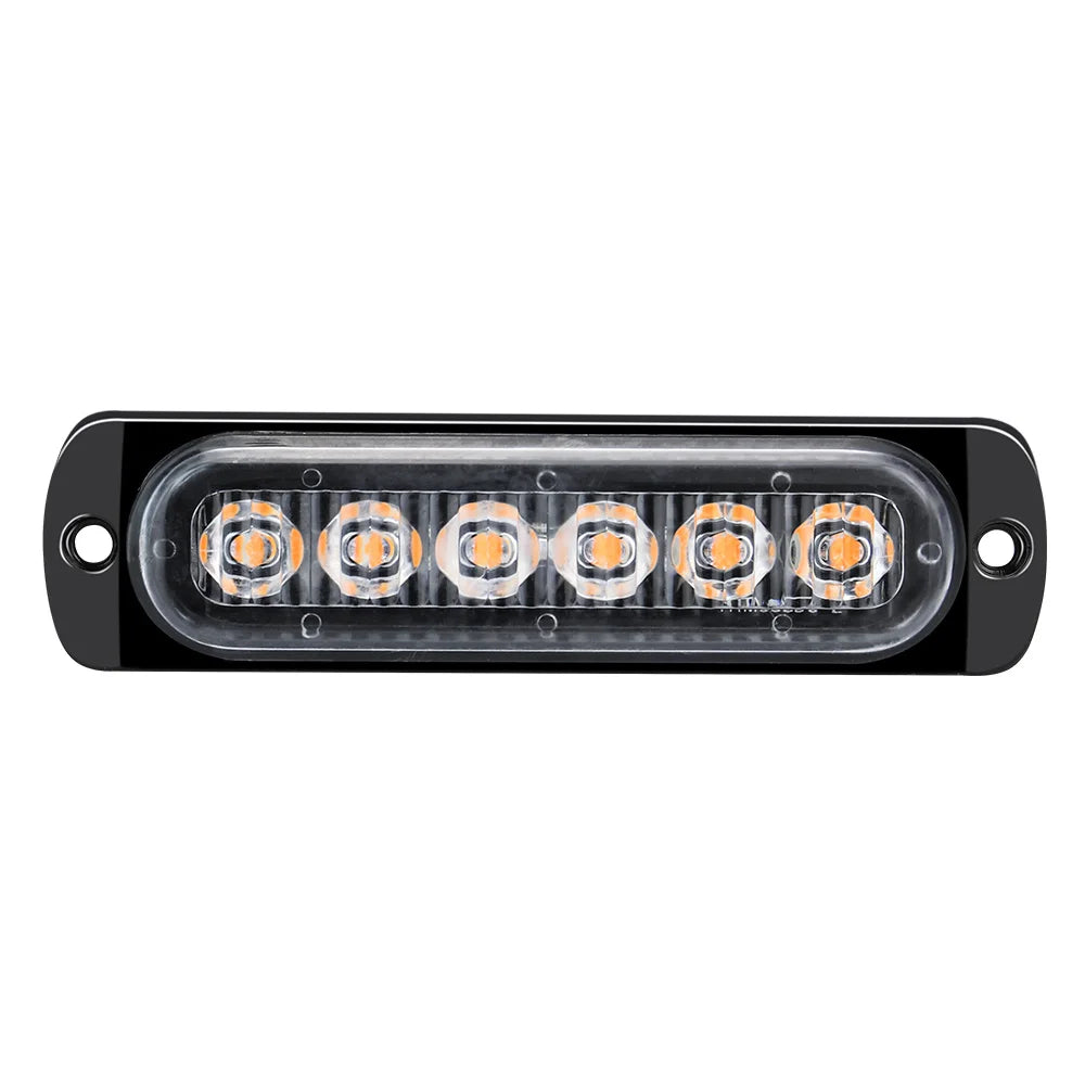2pcs 12V-24V Fog Lights LED Work Light Flood Light Off-Road Car External Lights White 6 SMD LED Indicator Light Tail Rear Lamps