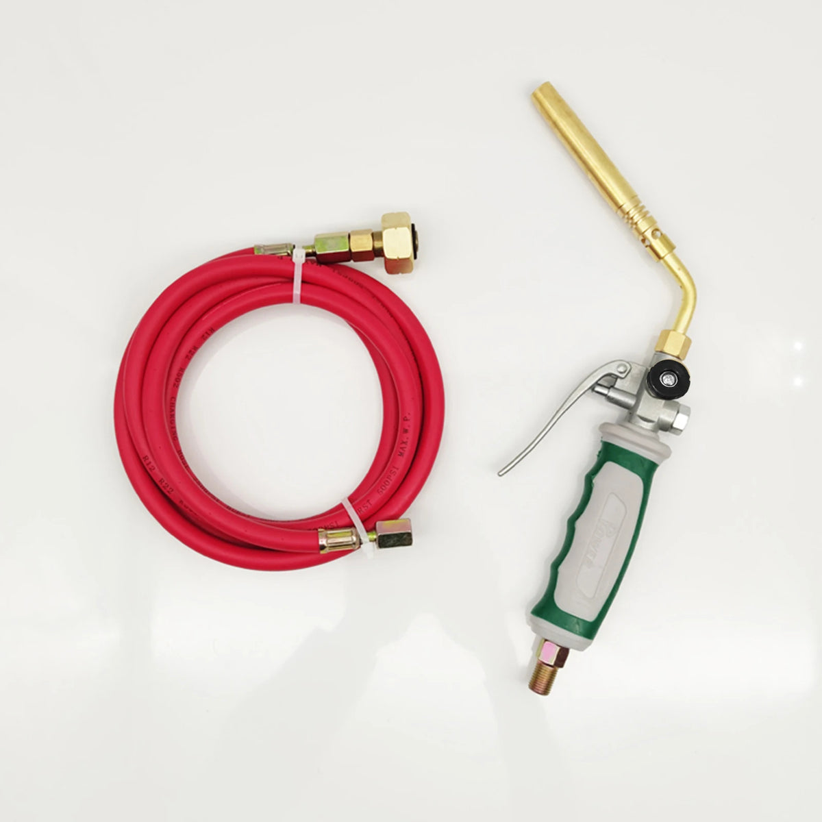 Germany Style MAPP Soldering Torches Double Switch Portable Liquefied Gas Burner Spiral Flame with 1.6m Rubber Hose for Barbecue