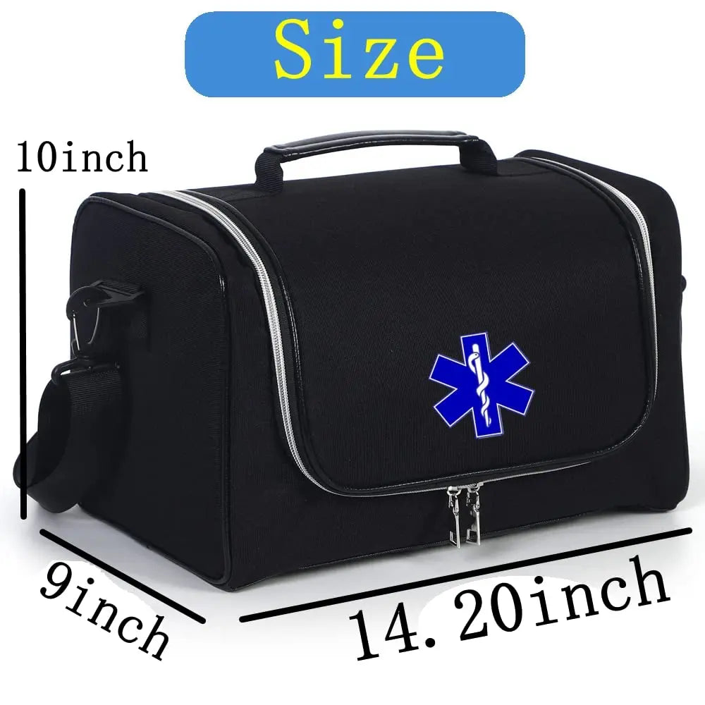 2 PCS Set Waterproof First Aid Kit Bag,Medical Bag Travel Outdoor,Medicine Bag,Nurses Storage Bag,Doctor Bag with Shoulder Strap