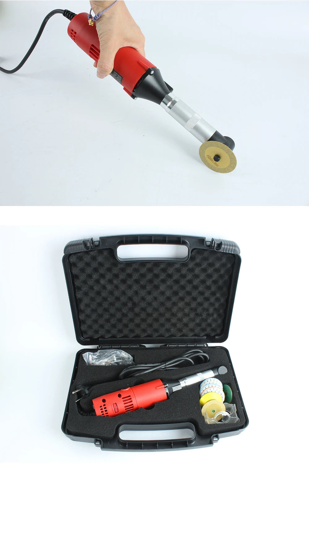 Tungfull 90-Degree Elbow Die Grinder Mold Polisher 550W Multi-Functiont Rotary Tool for Metal Grinding, Wood Carving, Polishing
