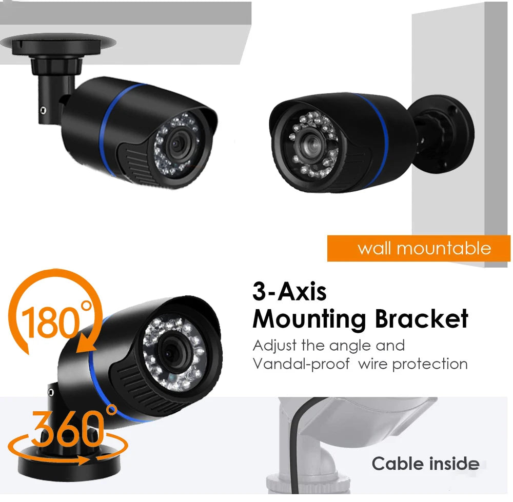 8MP 4K Ultra HD IP Camera 5MP Bullet Web Camera Audio Record Motion Detection Waterproof Outdoor Camera XMeye Cloud H.265