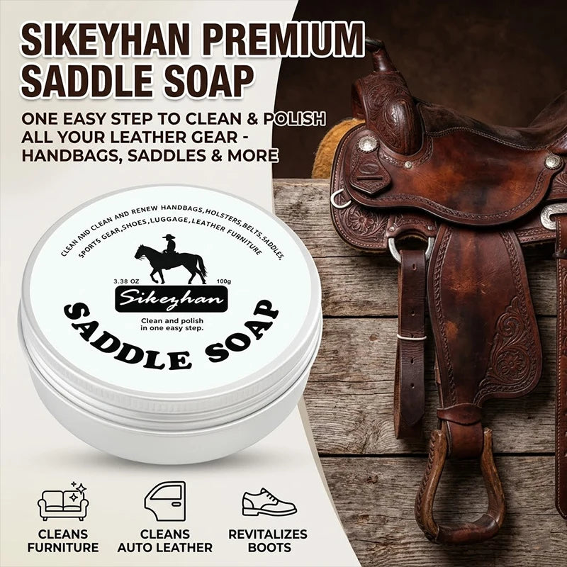 Mink Oil Leather Cream for Professional Saddle Care Deep Conditioning and Anti-Cracking Treatment for Equestrian Tack SIKEZHAN