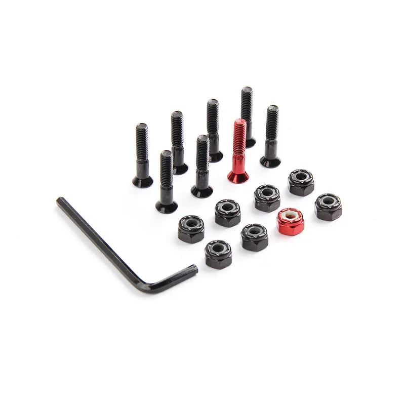 Skateboard Trucks Screws M5x25/29/32/38/44/50mm Mounting Bolts Anti-rust Durable Bridge Nails Nuts Skateboard Truck Wheel Repair