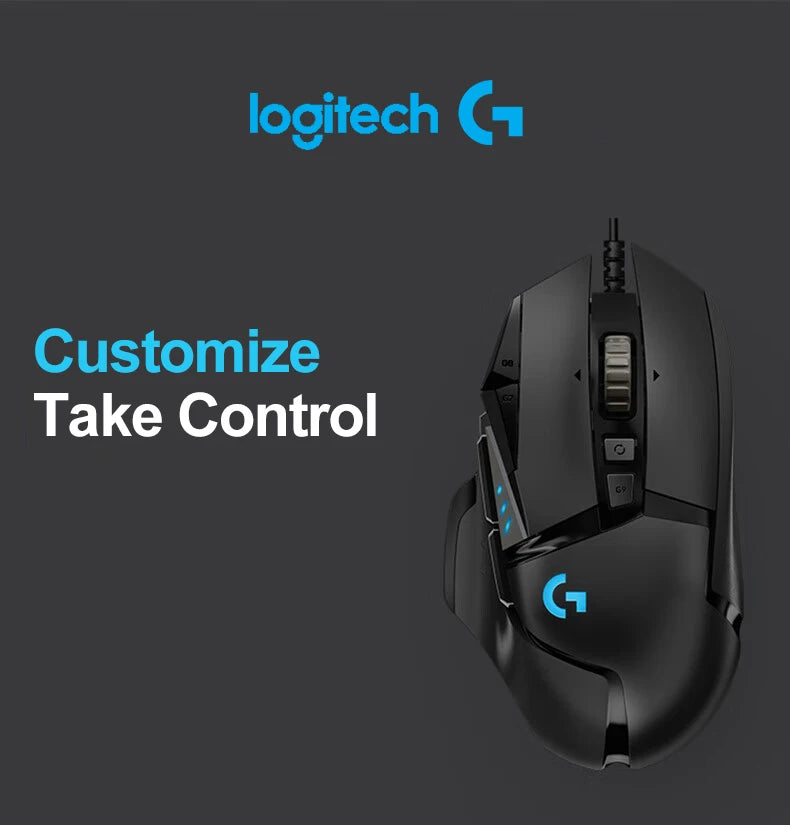 New Logitech G502 HERO Wired Mouse Pink Gaming Mouse 25600DPI Esports Mouse RGB Nebula Series