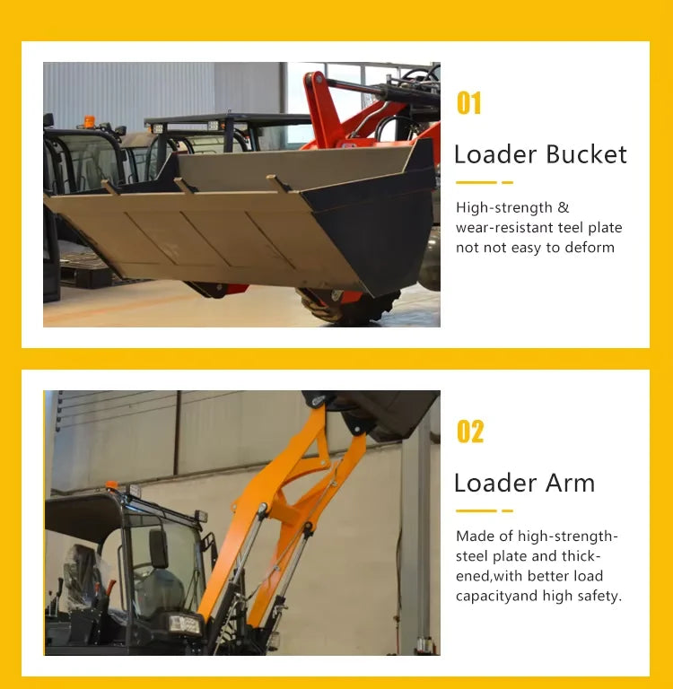 Backhoe Loader Free Shipping Excavators Machine Digger Front Loader 3 Ton Mini Excavator Bagger Garden Mini Loader B Customized