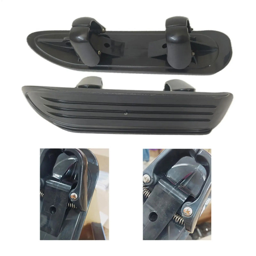 Ski Board Sled 2 in 1 Outdoor Winter Snowboards Stroller Skis Glider Snowboards for Cycling Bicycle Jogging Sports Outdoor Paths