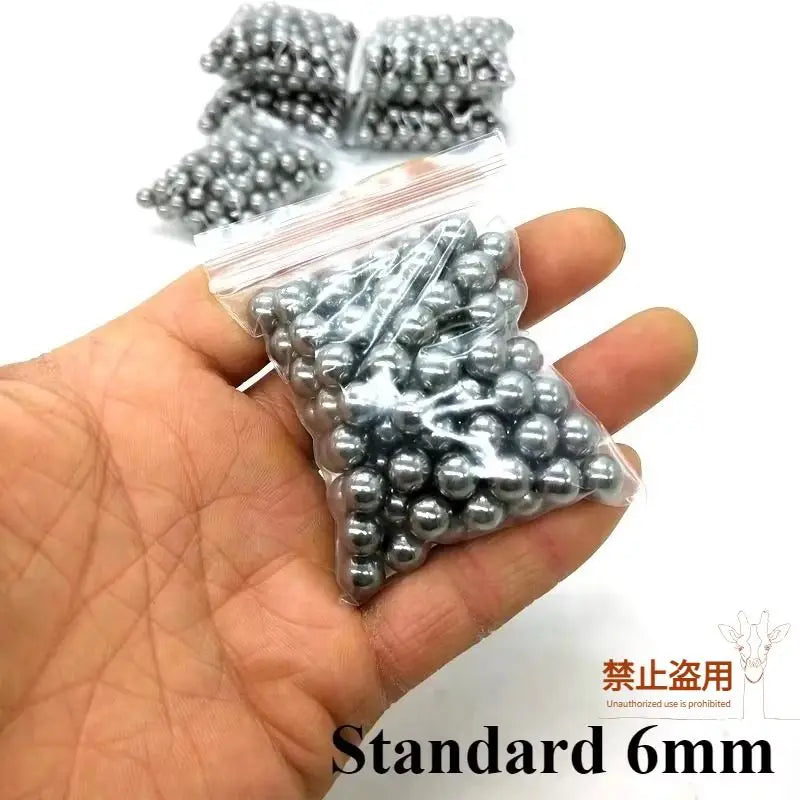 100pcs 6mm High Carbon Steel Ball Bullets Are Powerful and Suitable for Outdoor Shooting Bullets of G17 Alloy Toy Guns.