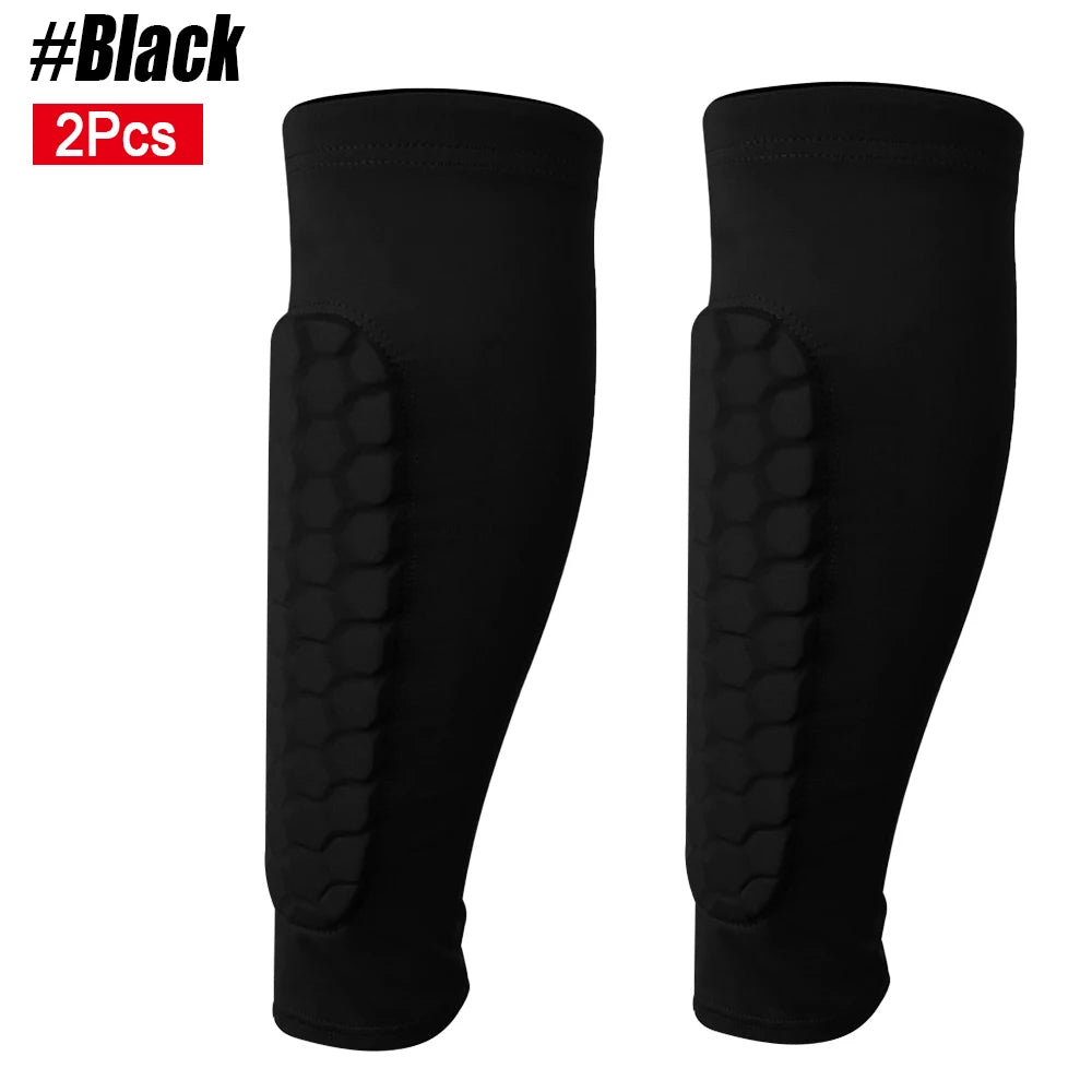 Honeycomb Soccer Shin Guards Football Shields Sports Legging Shinguards Leg Sleeves Protective Gear Shank Protector