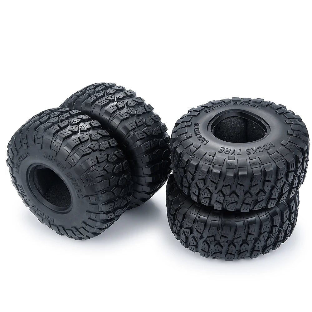 AXSPEED 4PCS Rubber Tyres 120/125/137/150mm for 1.9 2.2 Wheel Tires Axial SCX10 Wraith D90 D110 TRX4 TRX6 1/10 RC Crawler Car