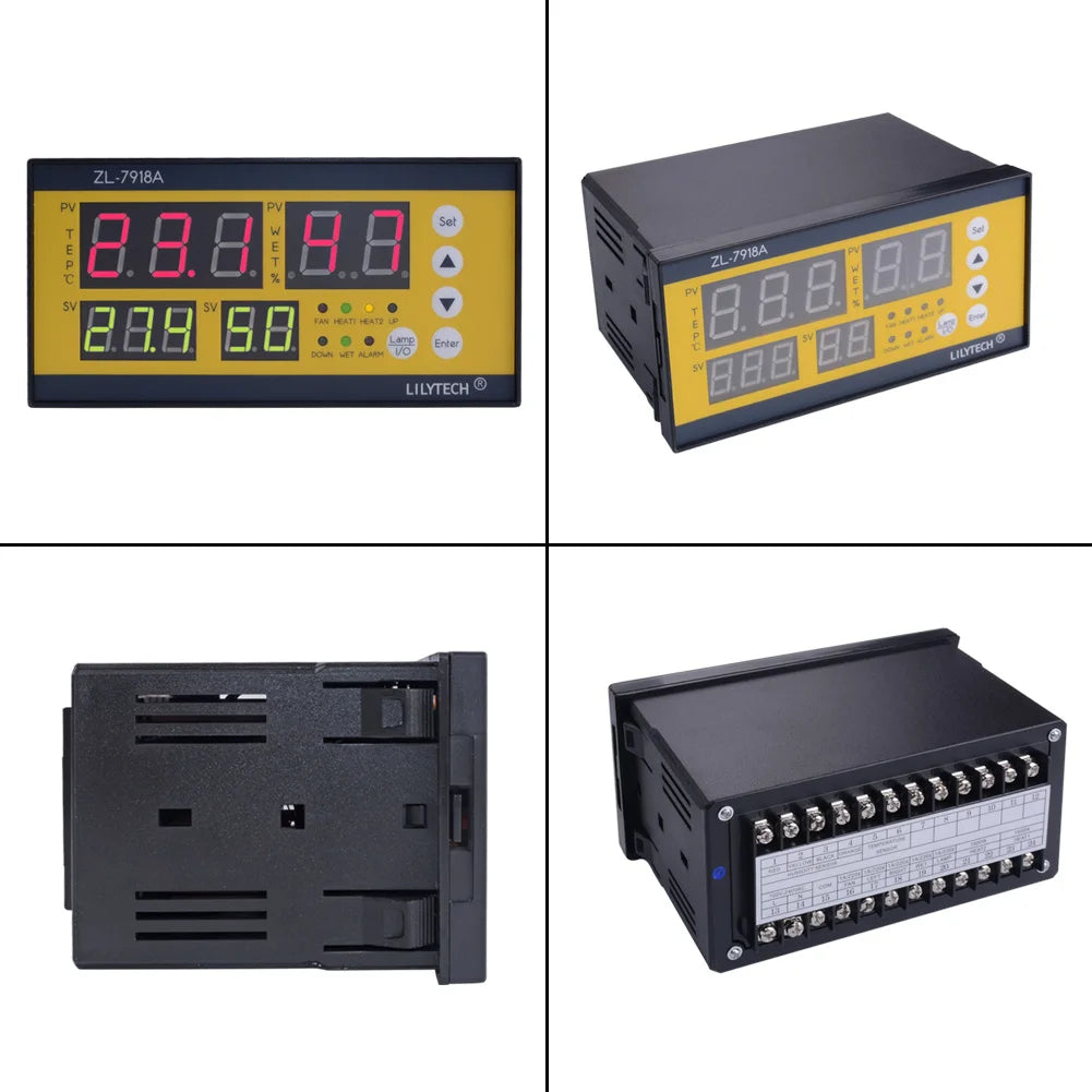 Yieryi Digital Automatic Incubator Controller ZL-7918A AC100~240V Temperature and Humidity Controller Poultry Egg Incubator
