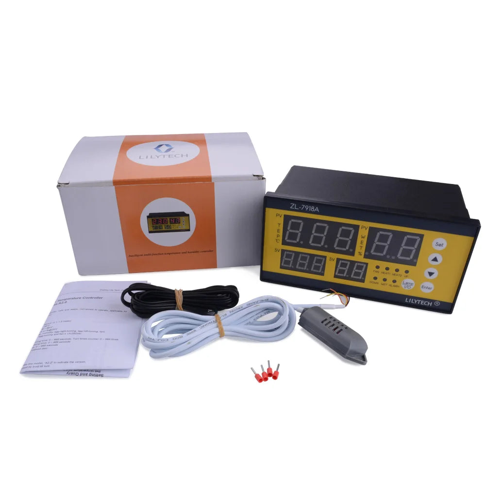 Yieryi Digital Automatic Incubator Controller ZL-7918A AC100~240V Temperature and Humidity Controller Poultry Egg Incubator