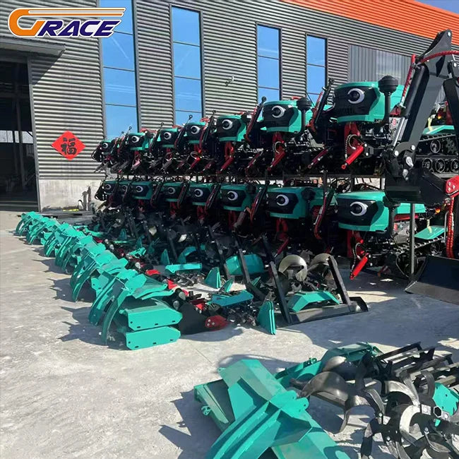 35HP Diesel Crawler Tractor EPA Approved Garden Cultivator With Excavator Parts For Farm & Orchard