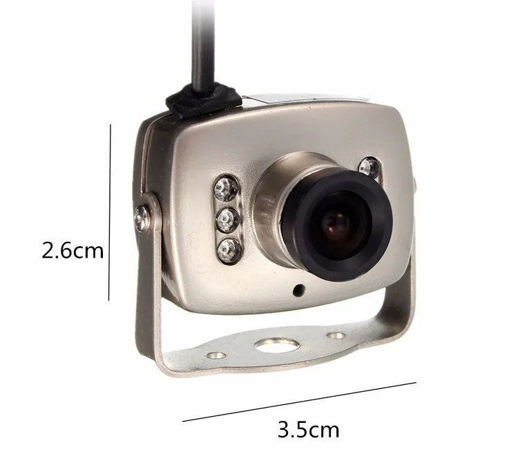 208C Mini Camera 3.6mm Wide Angle Lens 208B 800TVL Micro Cameras  PAL/NTSC Night Vision Monitoring Mini Infrared Camera 1pcs