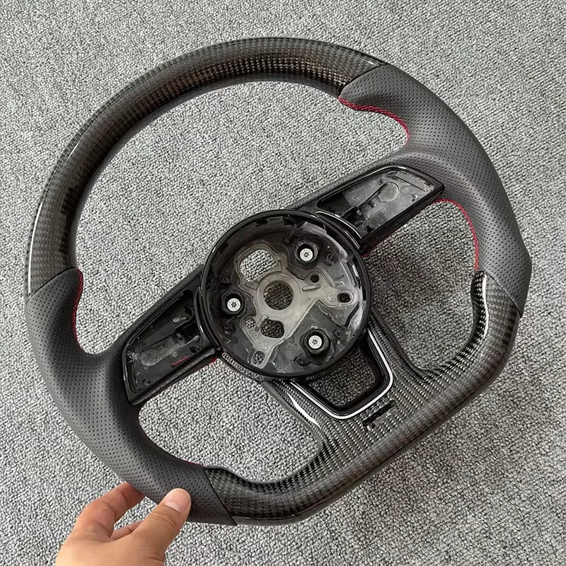 Upgraded carbon fiber material for steering wheel accessories suitable for Audi RS3 RS4 RS5 A3 A4 A5 S3 S4 S5 2017-2021