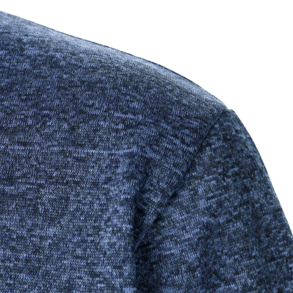 Autumn and winter men's stand collar long sleeve casual knitted sweater top