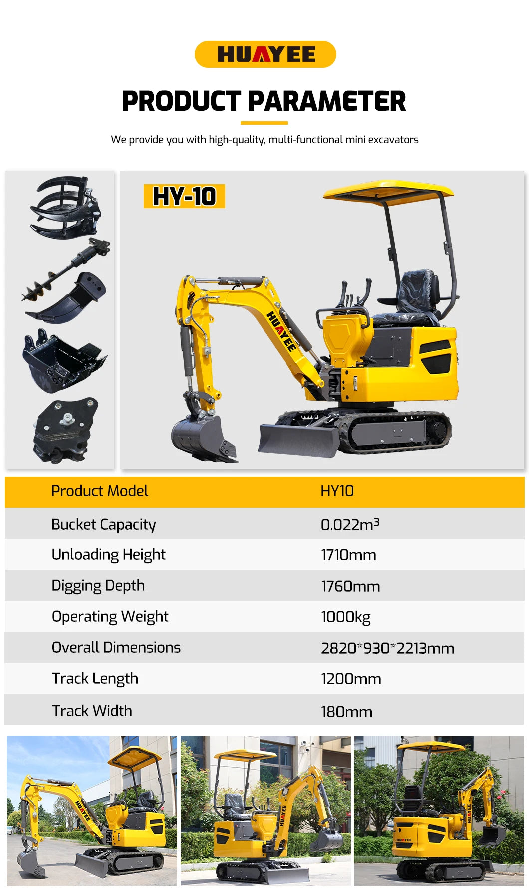 Customized 1.6 Ton Mini Excavators Multifunctional High Quality Crawler Excavator Fast Delivery Mini Bagger Factory Deal Digger