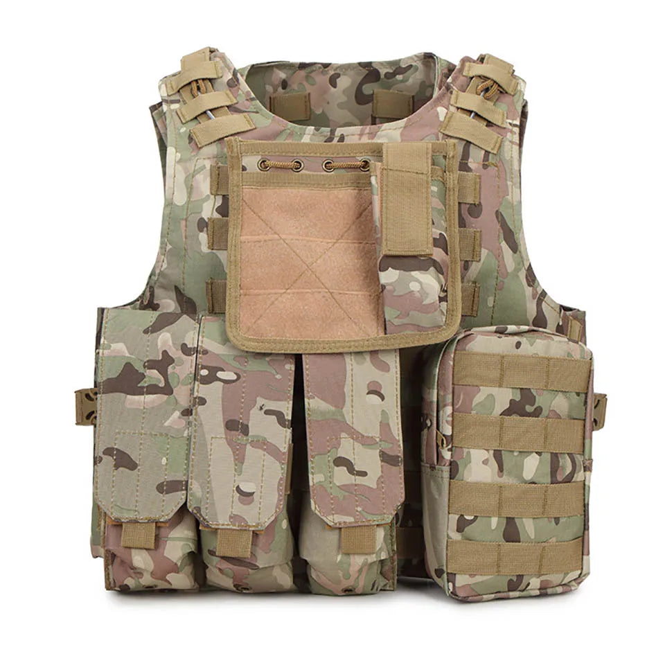 FX Camouflage Hunting Military Tactical Vest, Wargame Body Molle Armor, CS SWAT Team, Outdoor Jungle Equipment
