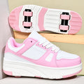 Children's Roller Skate Shoes Student Inline Skating Shoes Girls 4-Wheel Deformation Boy's Skating Shoes