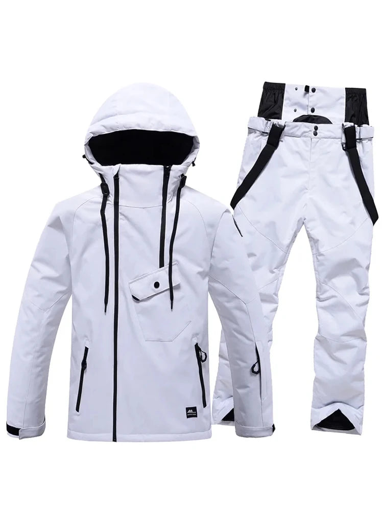 Pure color, Men and Women, Winter Snow Wear, Snow Ski, Suit Sets, Snowboarding Suit, Ski Jacket and Pant, Ski Suit Jacket, adult