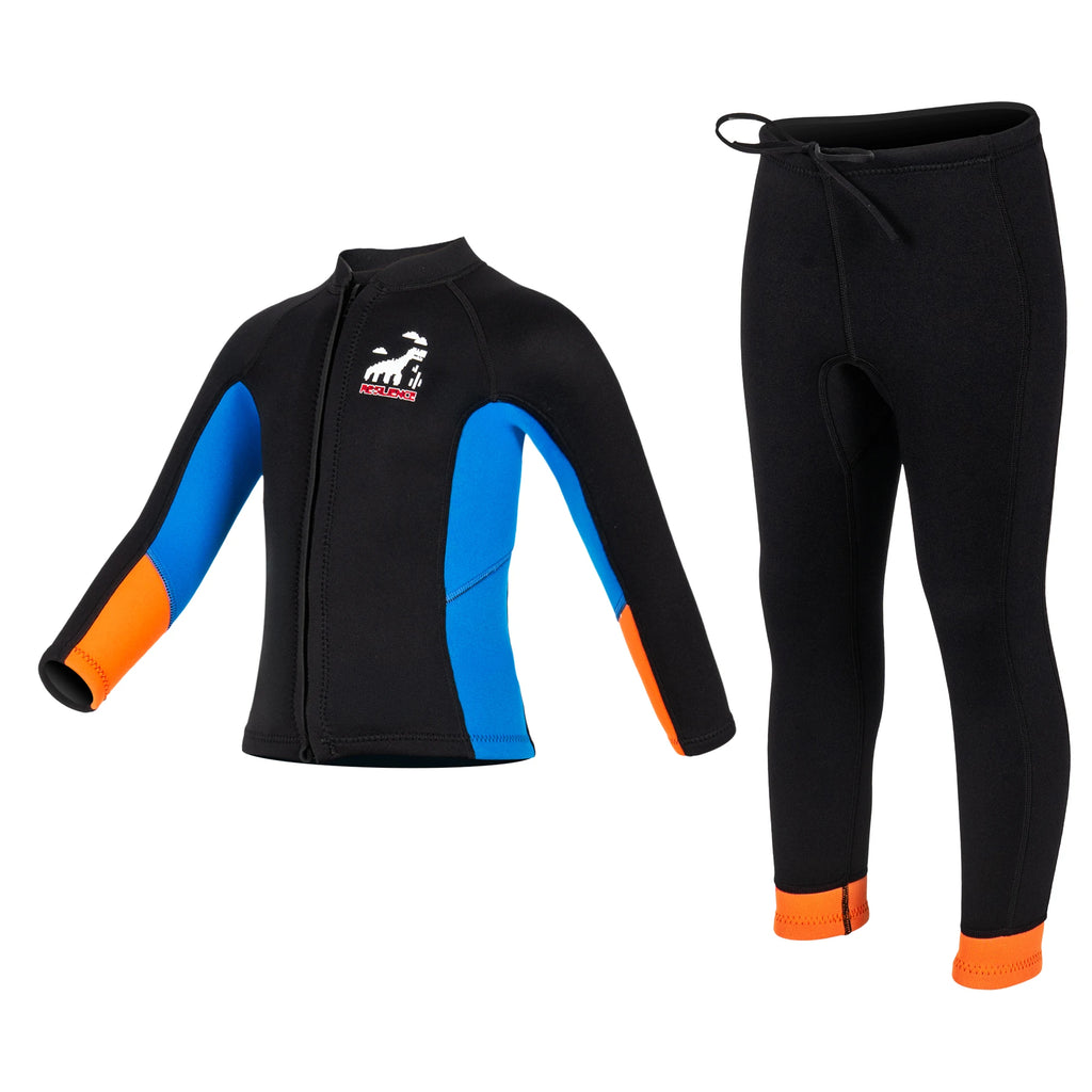 Kids Wetsuit Pants Top Jacket For Boy Toddler Youth Children's Wet Suit Surf Suits Neoprene 2.5mm Front Zipper Swimsuit