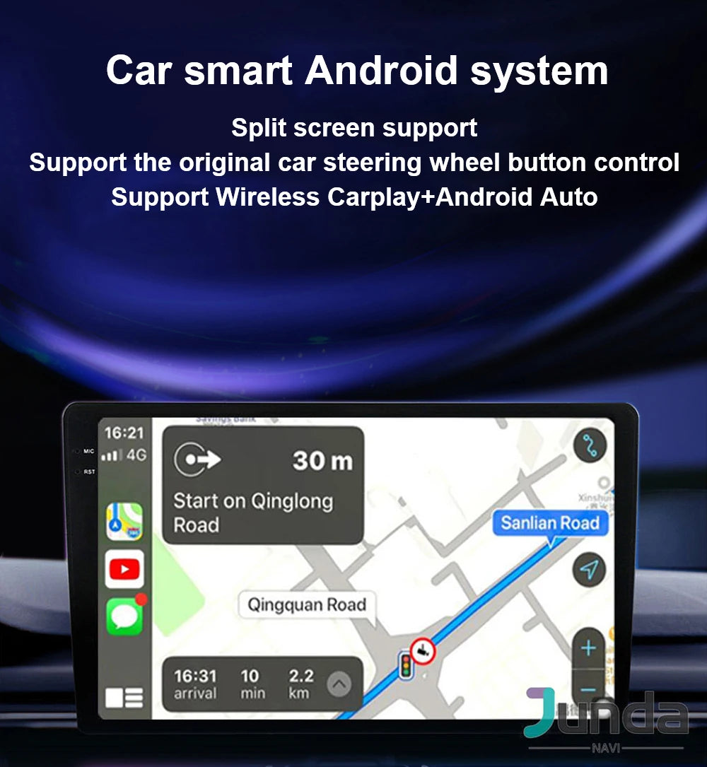 Android 16 Navigation Multimedia Player For Peugeot 2008 208 Series 2012 2013 2014 - 2018 Carplay Auto Stereo BT video Car radio