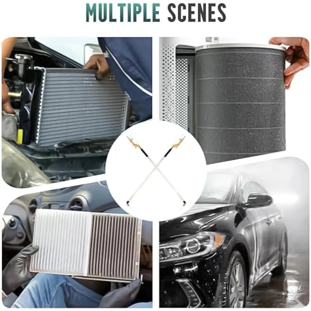 Portable Radiator Cleaning Tool 4500 PSI Radiator Flush Cleaner Tool 60CM Car Water Tank Cleaner Automotive Accessories