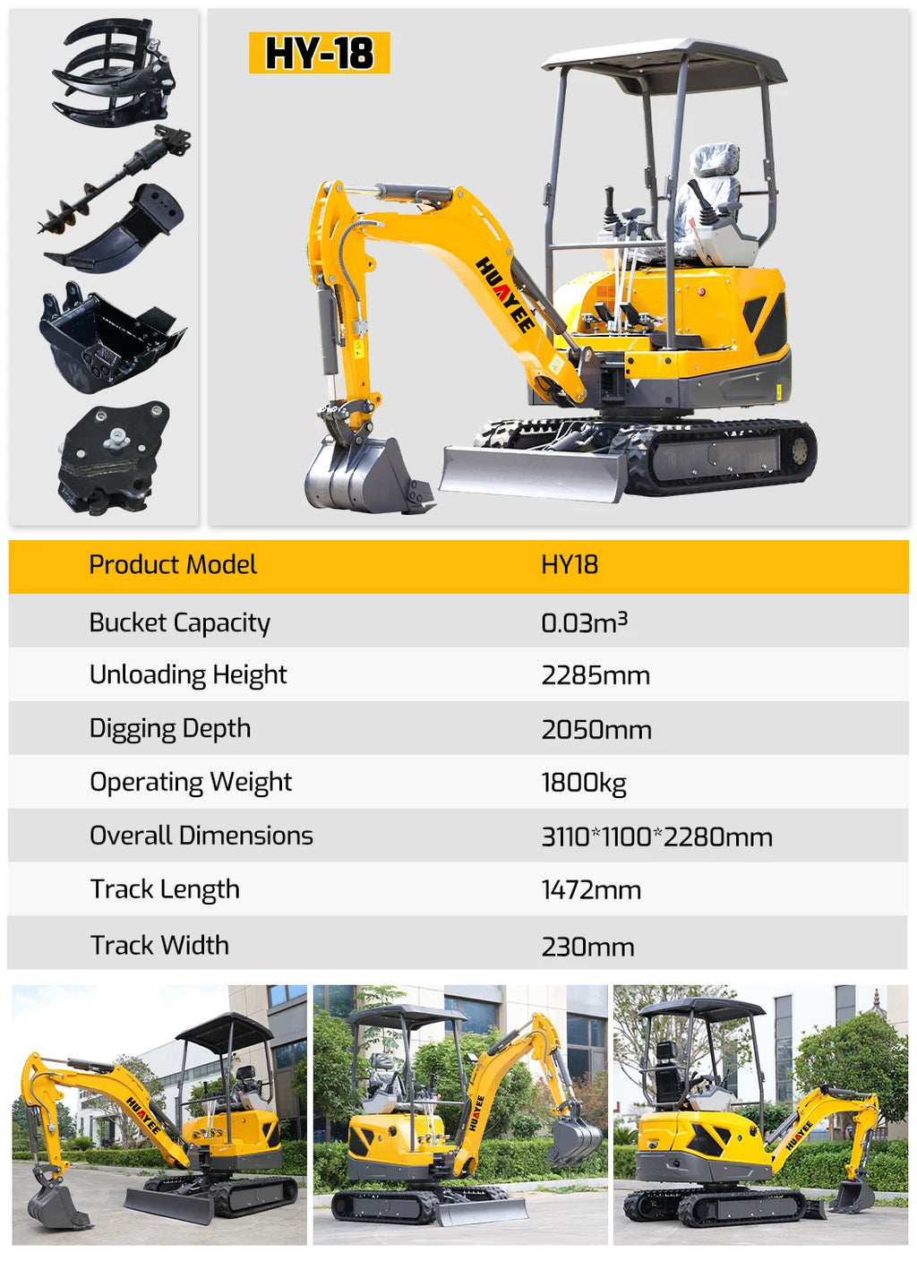 Customized 1.6 Ton Mini Excavators Multifunctional High Quality Crawler Excavator Fast Delivery Mini Bagger Factory Deal Digger