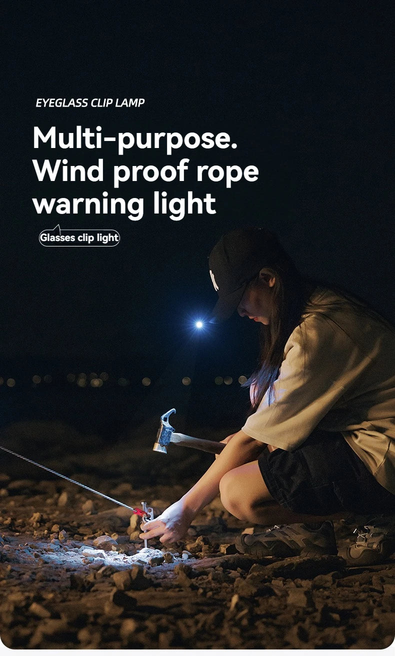 USB Rechargeable LED Camping Lantern Small Drop Light - Portable Campsite Atmosphere Lamp for Hanging Tent & Outdoor Activities