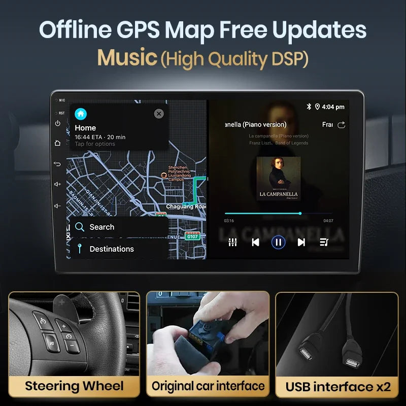 Junsun AI 4G LTE Wireless CarPlay Android Auto Car Radio For VW Volkswagen Golf 7 2013 2014 2015-2017 GPS Navi BT DSP RDS FM