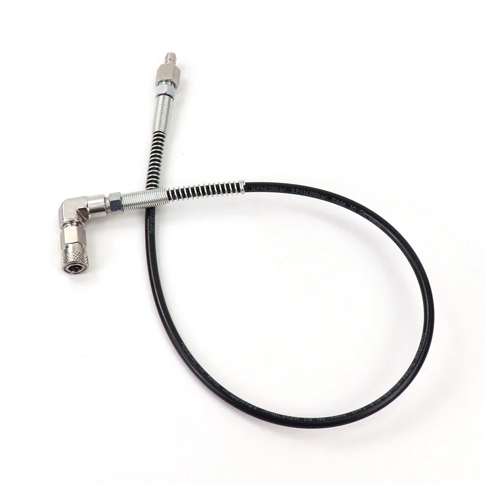 New High Pressure Whip Hose Charging Hose With 90-degree Adapter Remote Fill Extension
