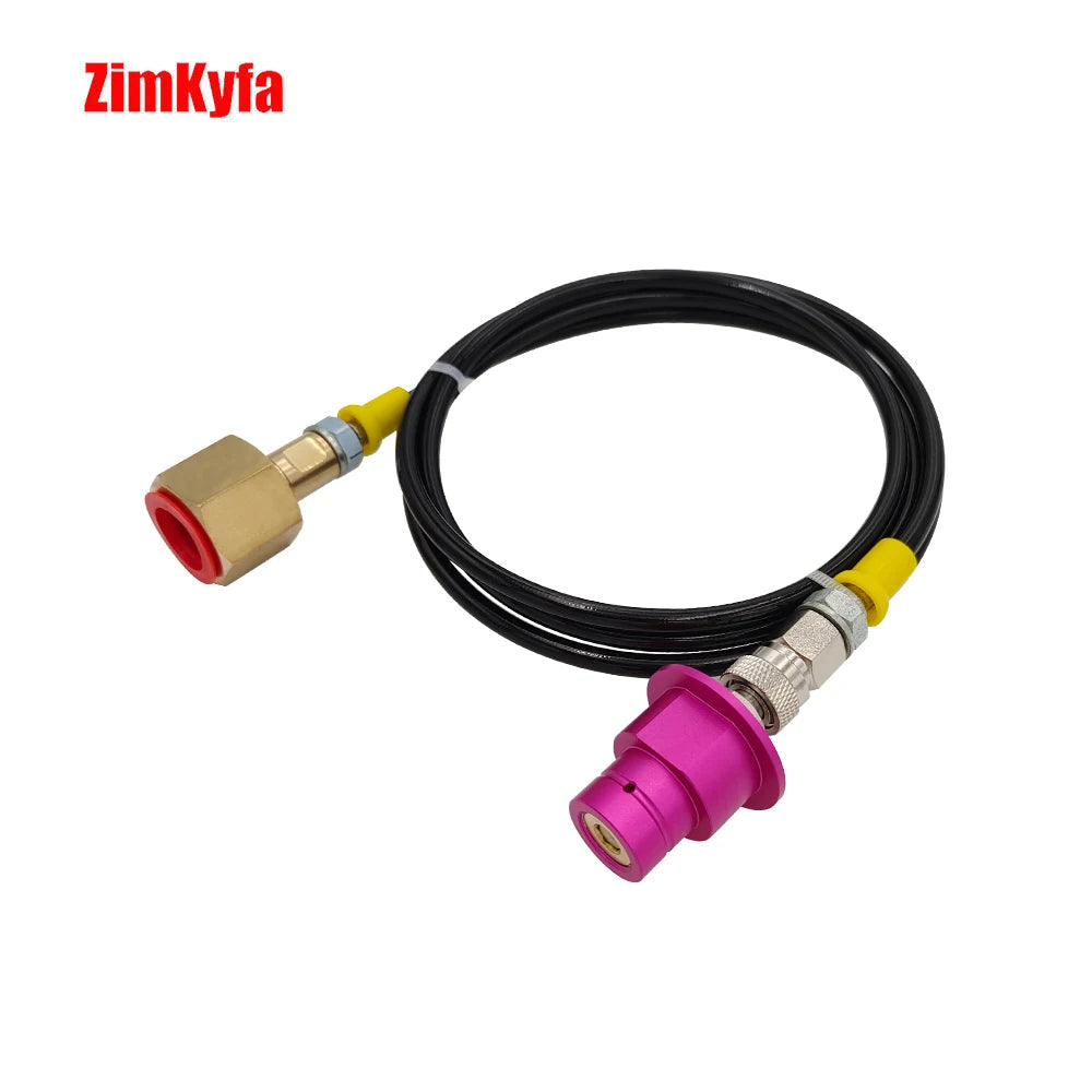 External CO2 Source Tank Hose Adapter Adaptor for Sodastream Soda Water Machine Replace 60L Quick Connect Pink Cylinder
