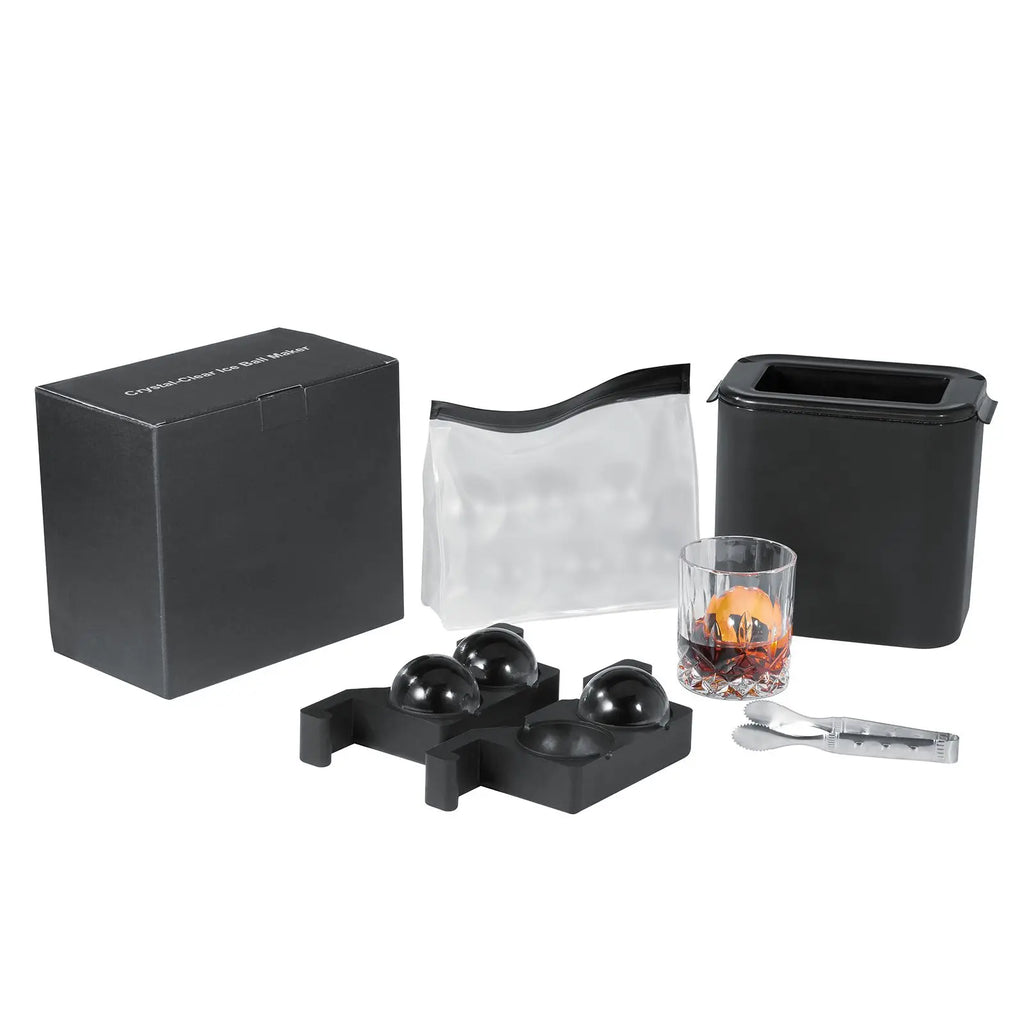 2.36inch Crystal Clear Ice Ball Maker Storage Bag with Ice Clamp 2C Clear Ice Cube