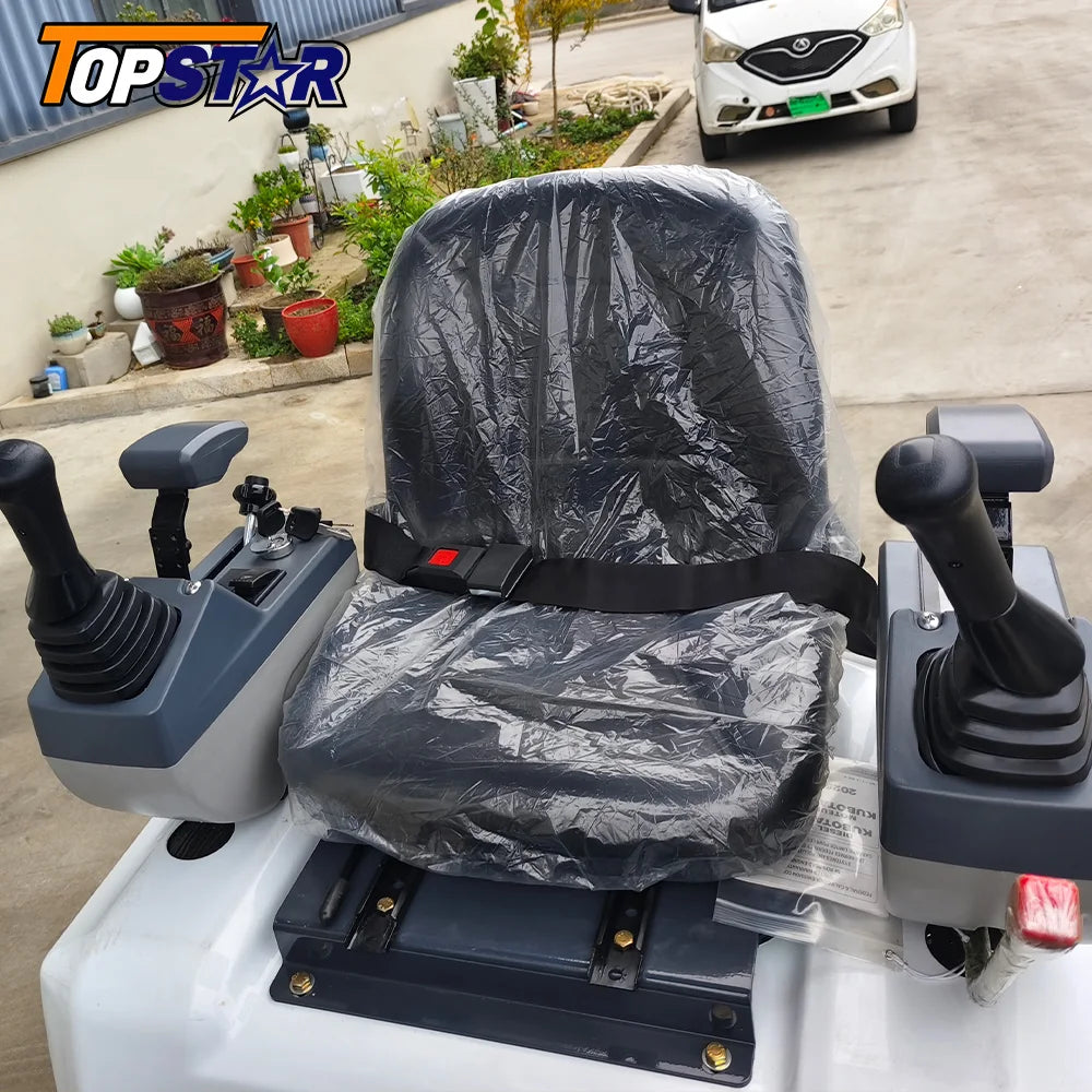 Multifunctional Mini Excavator 0.8-1 Ton Tiny Digger for Indoor Construction Narrow Space Soil Moving