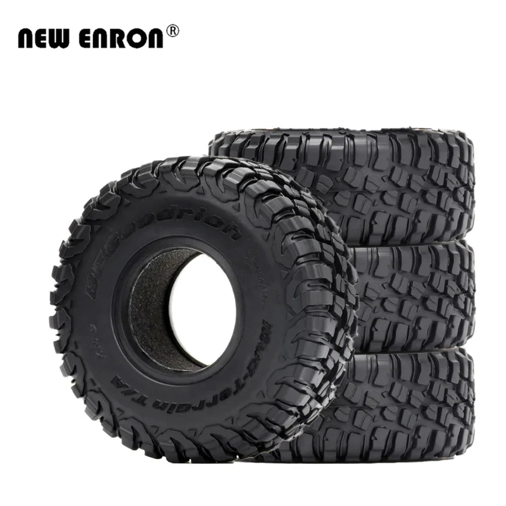 4Pcs 1.55" 95*35MM Wheel Tires 1.55 Inch Rubber Tyre for RC Car Crawler D90 TF2 Tamiya CC01 LC70 LC80 Axial 90069 JIMNY RC4WD
