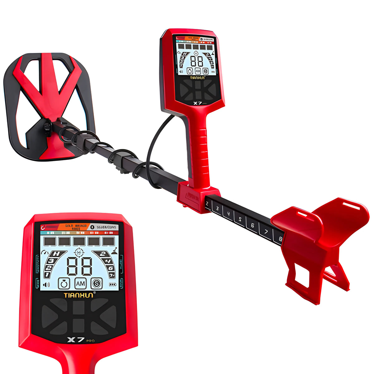 TIANXUN X7 Pro Underground Metal Detector High Sensitivity Metal Hunter Gold Digger Treasure Hunter Depth 2.5m Finder