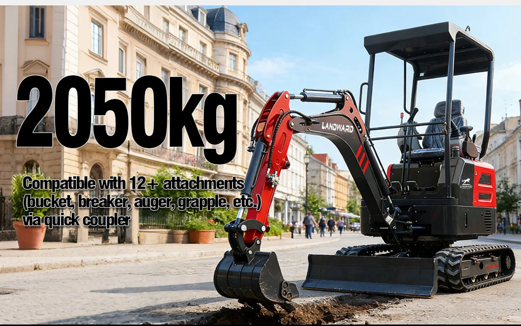 3.5 Ton Mini Excavator Hydraulic Pilot Controls Kubota Engine 2 Ton High-Efficiency Home Mini Digger 1.8T Farm Bagger Customized