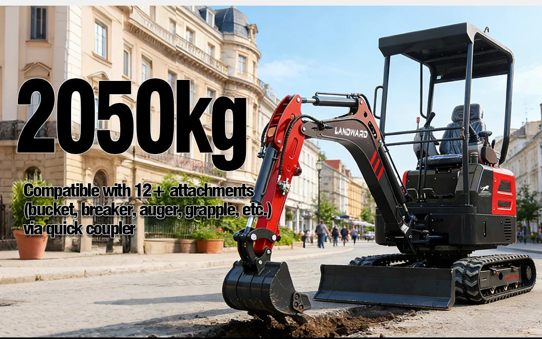 3.5 Ton Mini Excavator Hydraulic Pilot Controls Kubota Engine 2 Ton High-Efficiency Home Mini Digger 1.8T Farm Bagger Customized