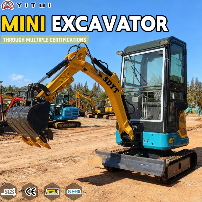 Multifunction 1.2 Tons Powerful Engine Customized Multifunction Can Use A Variety Of Accessories Mini Excavator Home Version